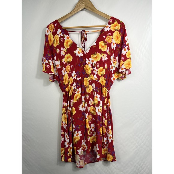 & Other Stories Dresses & Skirts - & Other Stories Floral‎ Mini Dress Sz US 8 Batwing Flowy Casual Beach Resort